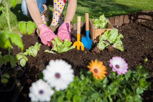 Professional Gardeners Planning Maintenance Schedule
